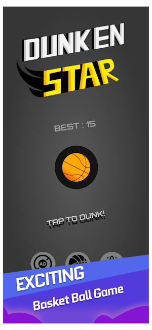 Hoop Shot Dunk mini basketball Screenshot 0