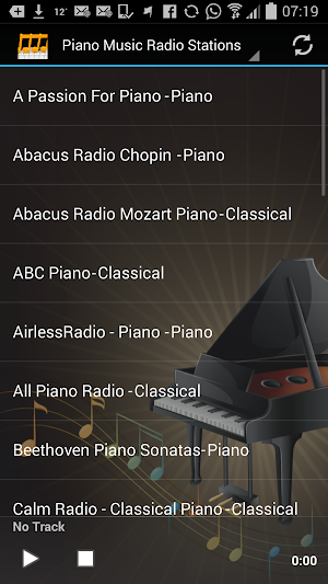 Piano Music Radio Stations Screenshot 0