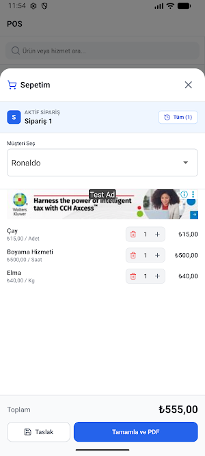 Stok, Sipariş, Kasa Takibi Screenshot 1