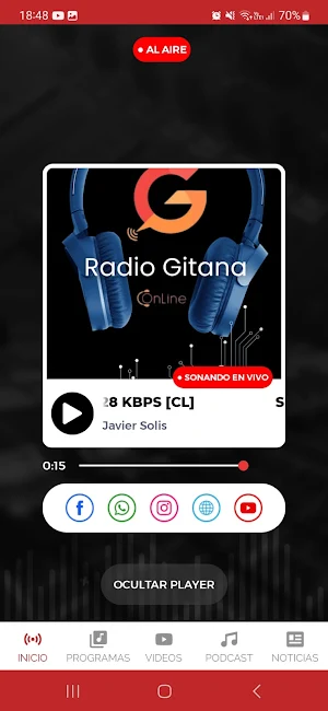 Radio Gitana Ambato Screenshot 2