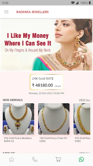 Radhika Jewellers - Gold Jewellery Wholesalers App Screenshot 1