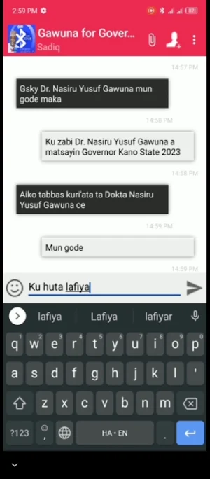 Gawuna/Garo Bluetooth Chat Screenshot 3