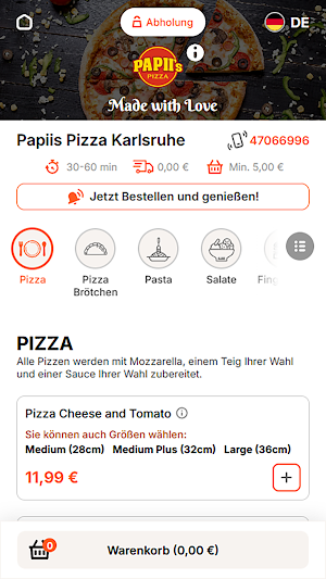 Papiis Pizza Karlsruhe Screenshot 2