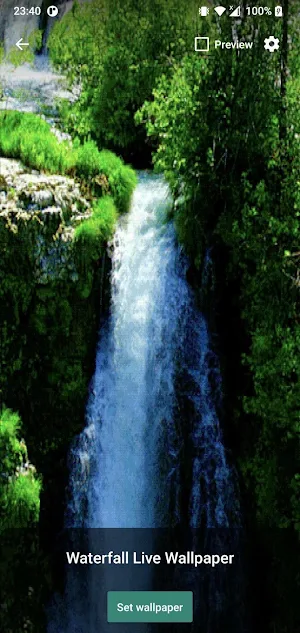 Waterfall Live Wallpaper Sound Screenshot 0