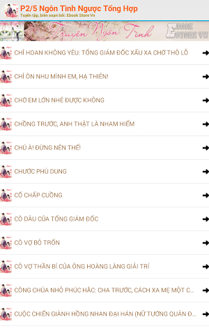 Truyện Ngôn Tình Ngược Tổng Hợ Screenshot 2