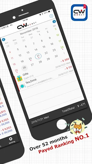 CWMoney EX  Expense Track- Best Financial APP ever Screenshot 1