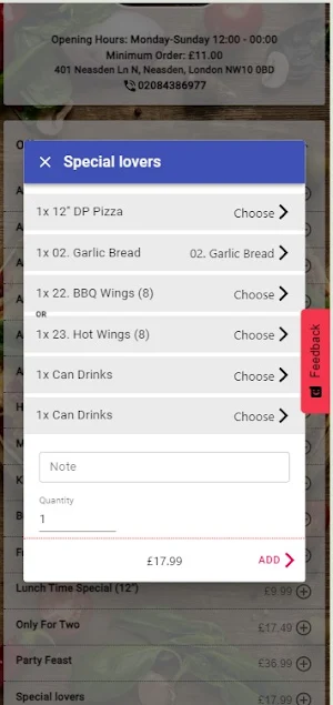 Golden Pizza Neasden Screenshot 1