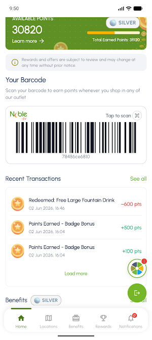Noble Gas Rewards Screenshot 0