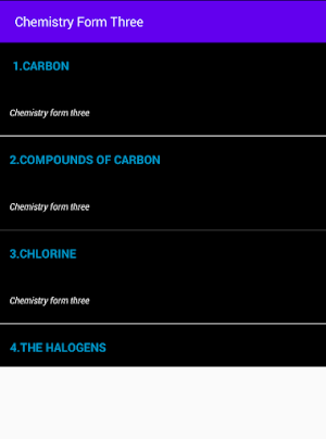 CHEMISTRY FORM THREE NOTES PLUS ORGANIC Screenshot 1