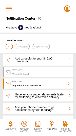 AvidiaHealth HSA Screenshot 3