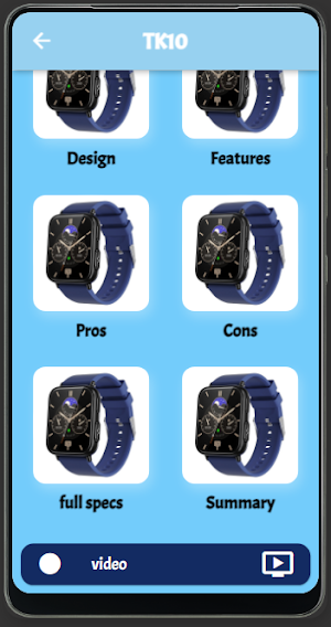 TK10 smart watch guide Screenshot 1