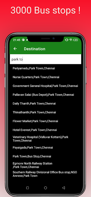 Chennai City Bus - Find Bus No Screenshot 3