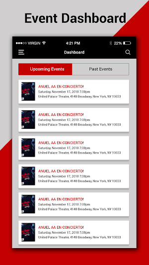 BoletosExpress Check-In Screenshot 1