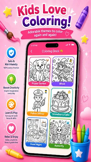 Kid Drawing Pad : Magic Doodle Screenshot 1