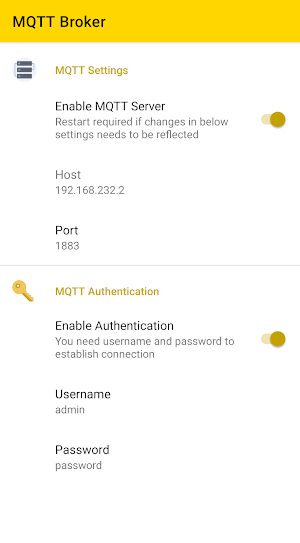 MQTT Broker Screenshot 1