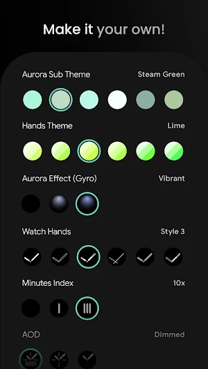 Aurora Analog Watch Face Screenshot 2
