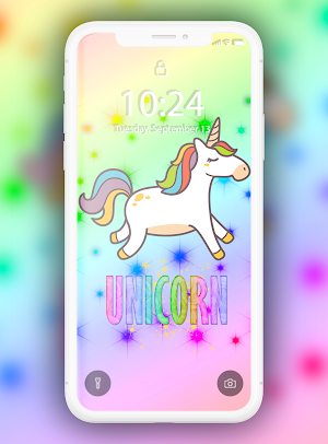 Kawaii Unicorn Wallpaper Screenshot 1