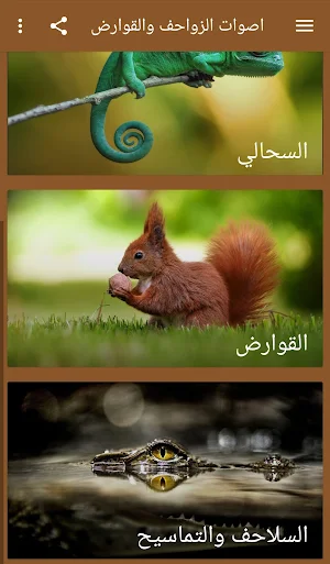 اصوات الزواحف والقوارض Screenshot 1