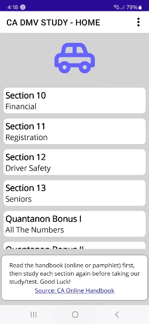 CA DMV Study Pro Screenshot 3