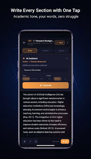ThesisMate: Research Assistant Screenshot 3