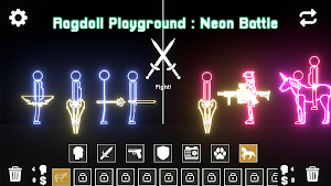 Ragdoll Playground Neon Battle Screenshot 0