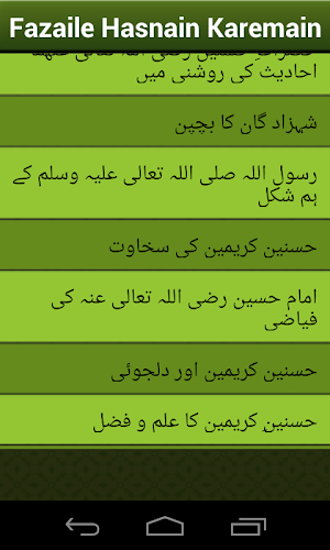 Fazail-e-Hasnain Kareemain Screenshot 1