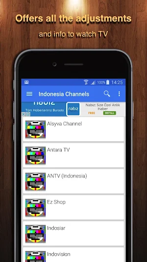 TV Indonesia Channel Data Screenshot 0