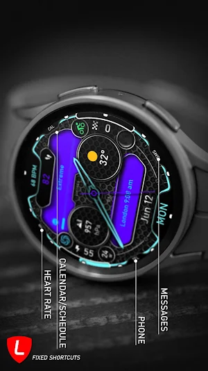 Hybrid Watch Face 080 Screenshot 2