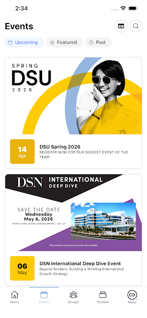 DSN Events Screenshot 0