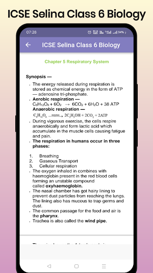 ICSE Selina Class 6 Biology Screenshot 3
