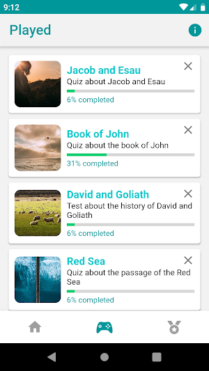 Bible Quiz Screenshot 1