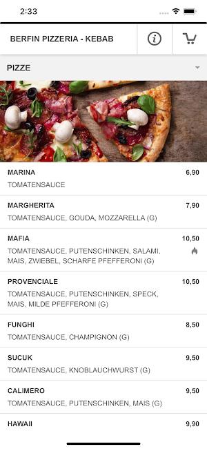 BERFIN PIZZERIA - KEBAB Screenshot 2