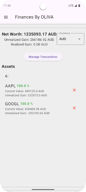 Finances Screenshot 1