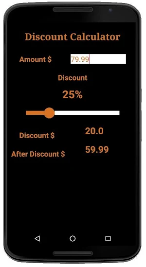 Discount Calculator Screenshot 1