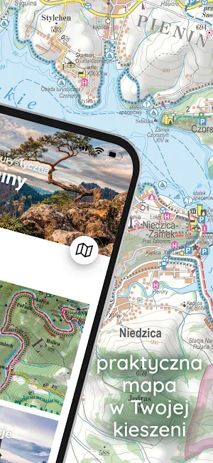 Pieniny – mapa turystyczna Screenshot 1