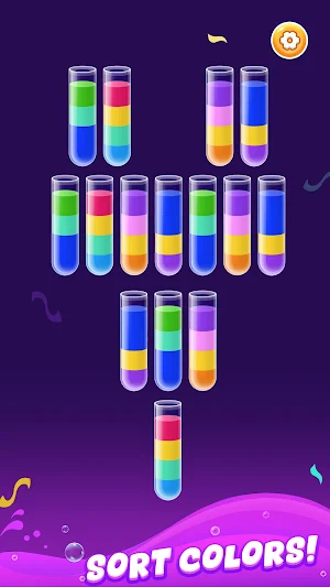 Water Hue Sort: Flow Challenge Screenshot 2