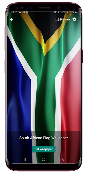 South Africa FlagLiveWallpaper Screenshot 1