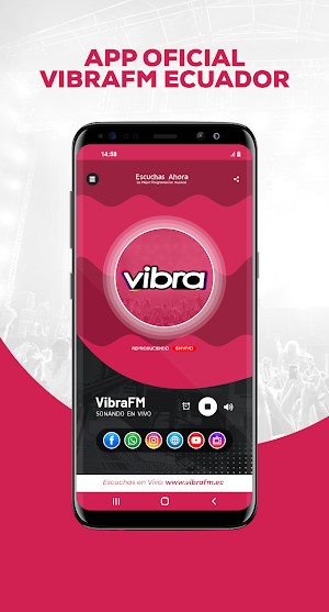 VibraFM Ecuador Screenshot 1
