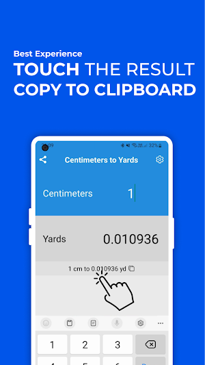 Centimeters to Yards Converter Screenshot 1