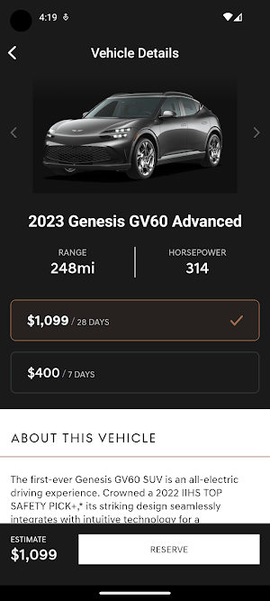 Genesis Reserve Screenshot 2