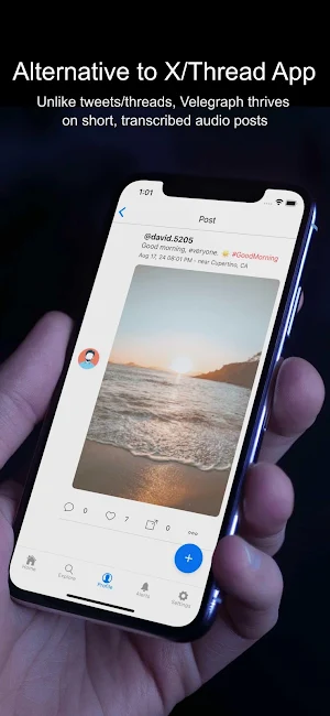 Velegraph: A Free Speech App Screenshot 2