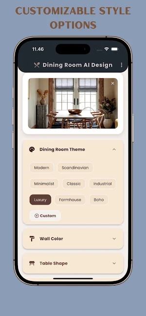 AI Dining Room Design Makeover Screenshot 2
