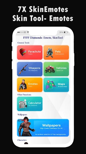 7X SkinEmotes – FFFF Skin Tool Screenshot 0