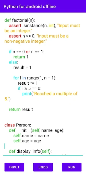 Python on Android offline Screenshot 0