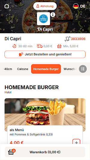 Di Capri Neuss Screenshot 2