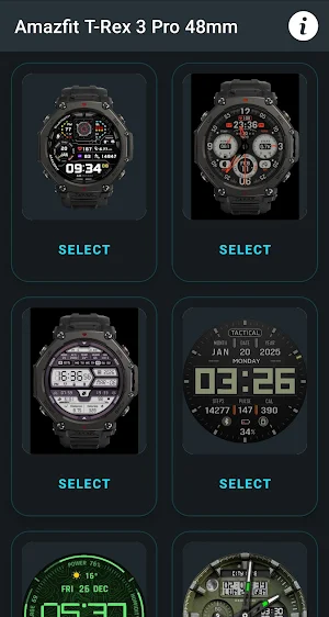 T-Rex 3 Pro 48mm Watch Faces Screenshot 3