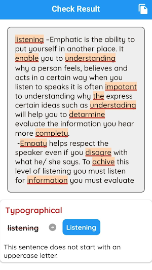 Grammar and Spell Checker Screenshot 2