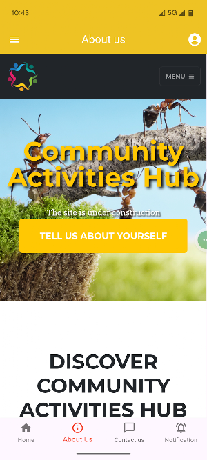 Community Activities Hub Screenshot 2
