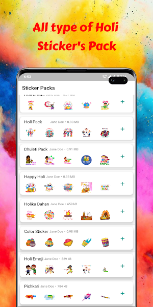 Holi Stickers - WASticker Screenshot 0