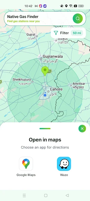 Native Gas Finder Screenshot 2